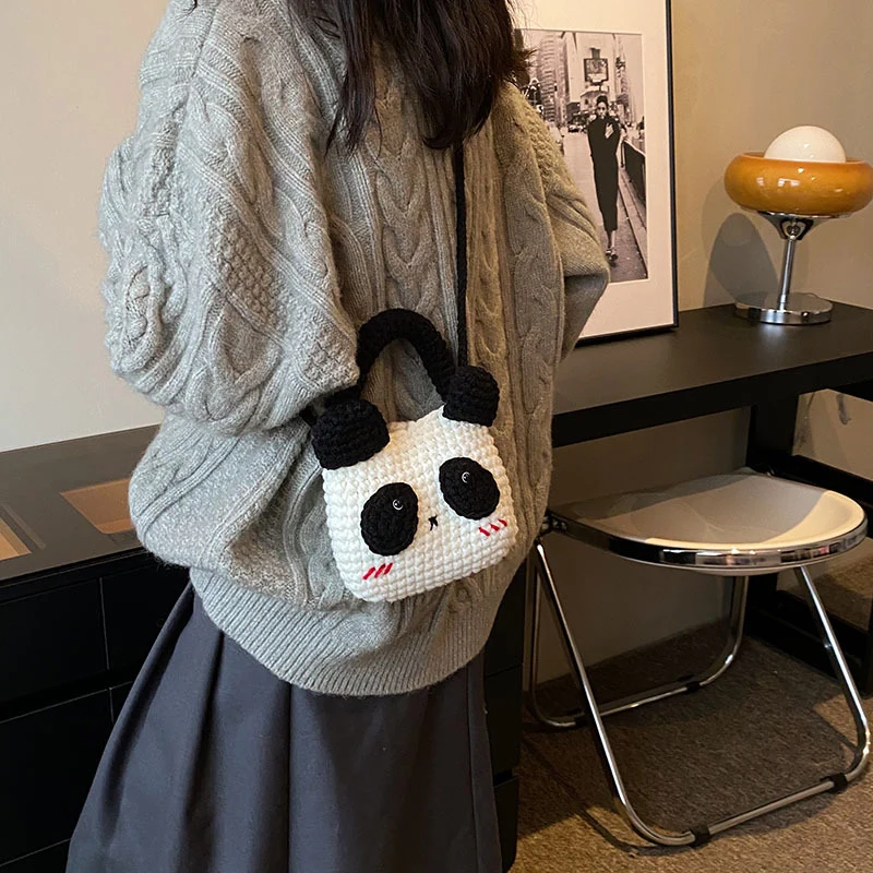 Süßer Panda-Charakter Mini-Rucksack