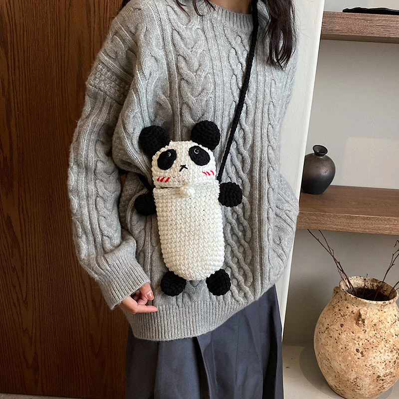 Süßer Panda-Charakter Mini-Rucksack