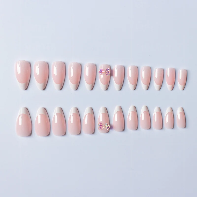 Elegantes französisches Tipp-Acryl-Nagelkunst-Set