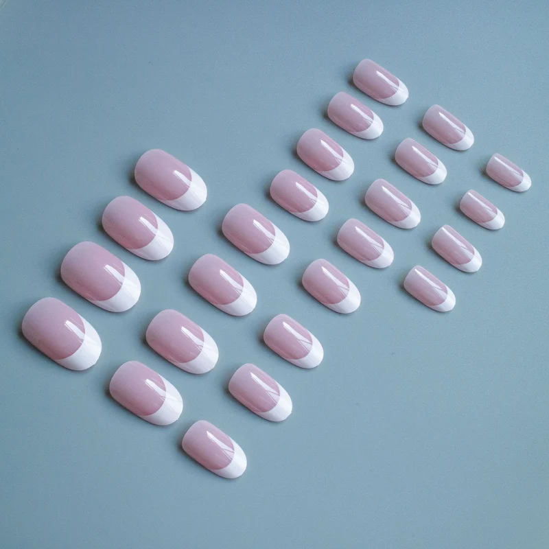 Elegantes französisches Tipp-Acryl-Nagelkunst-Set