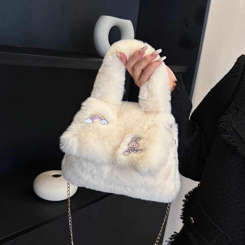 Verspielte Plüsch-Handtasche