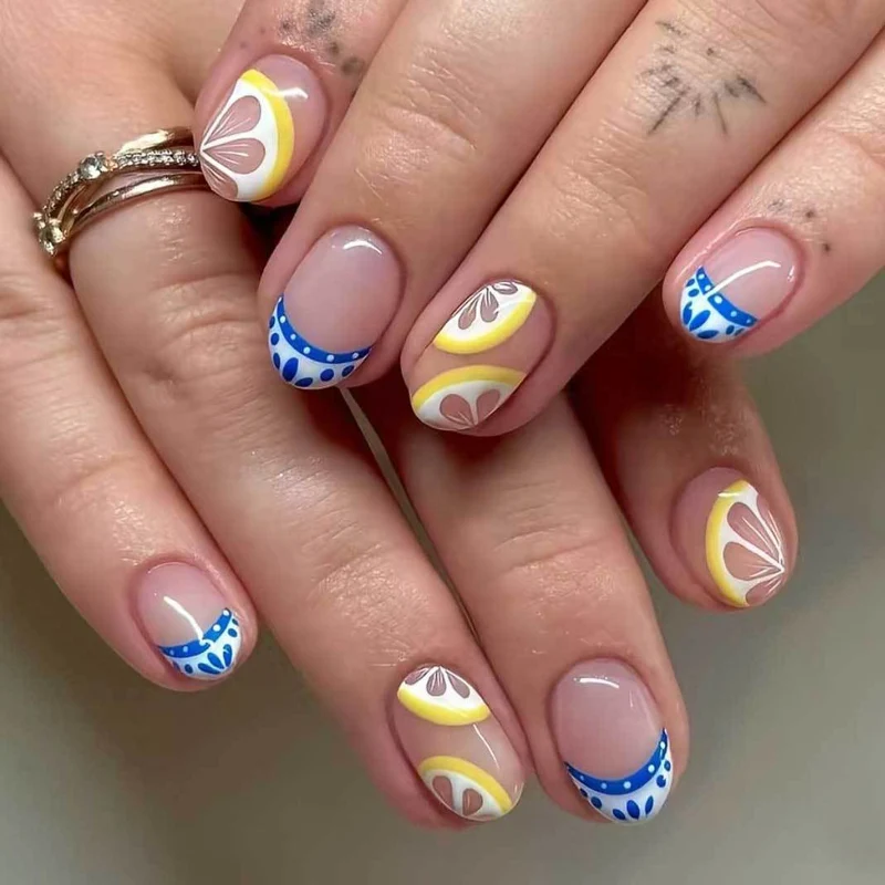 Zitrus-inspiriertes Nagelkunst-Kit