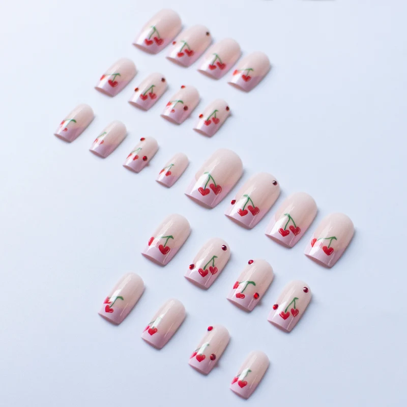 Kirsche-Themen Nagelkunst Set