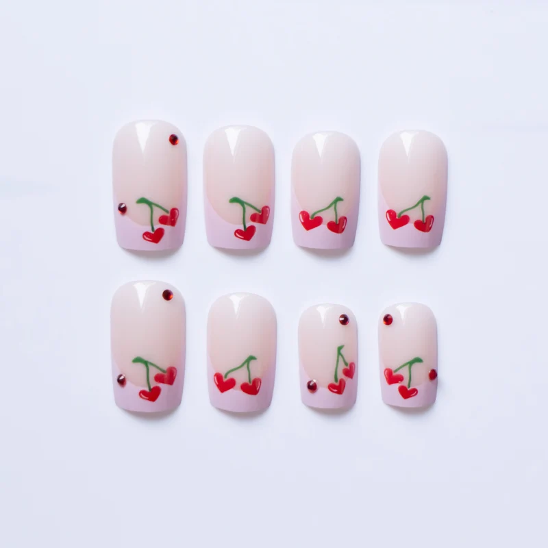 Kirsche-Themen Nagelkunst Set