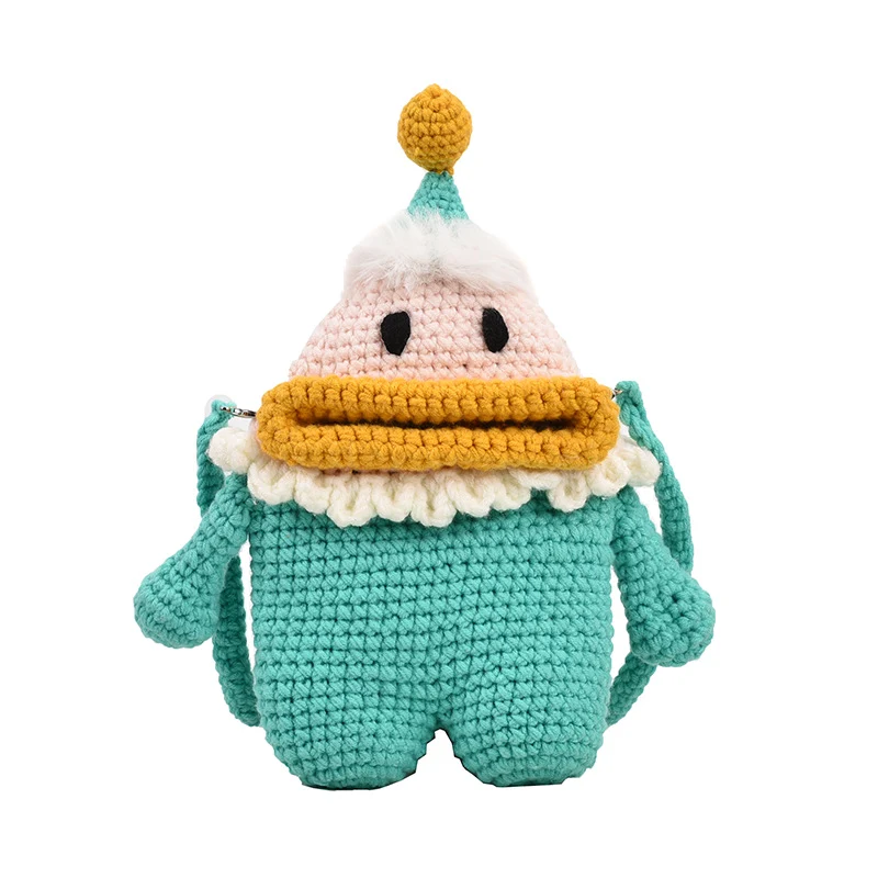 Süße Charakter Häkel Mini Rucksack