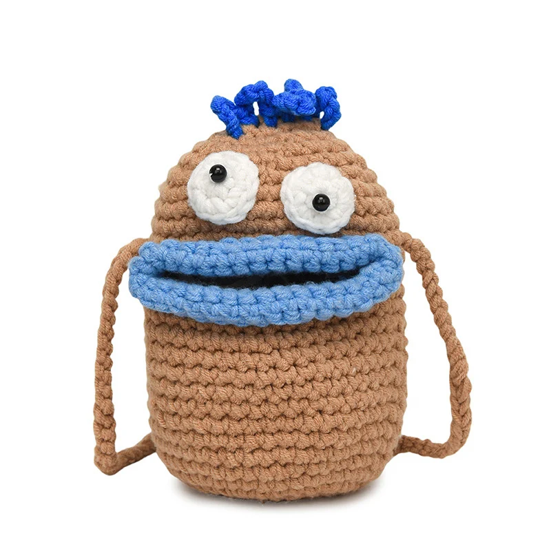Süßer Charakter Häkel-Rucksack
