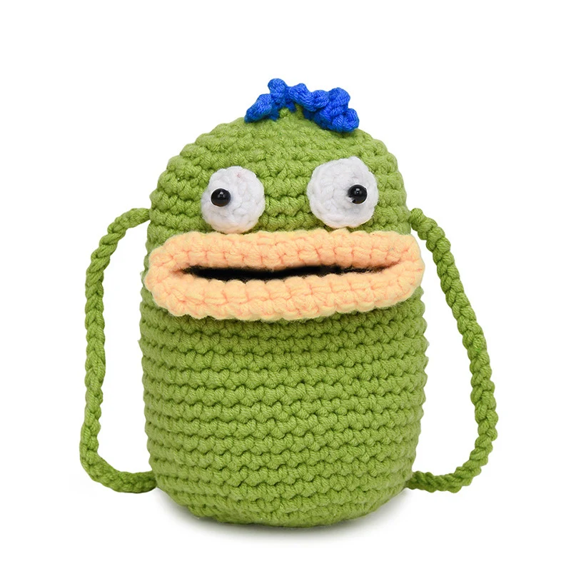 Süßer Charakter Häkel-Rucksack