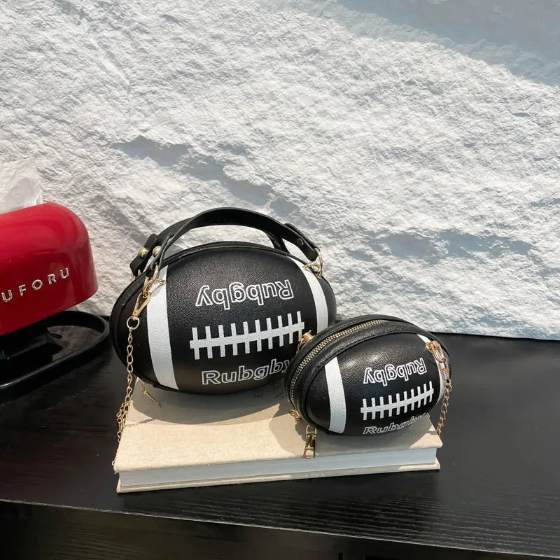 Neuheits Rugbyball Umhängetasche