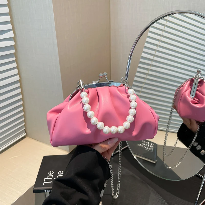 Elegante Perlen-Clutch-Handtasche
