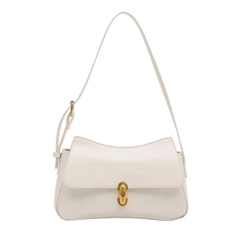 Elegante Strukturierte Lackleder-Handtasche