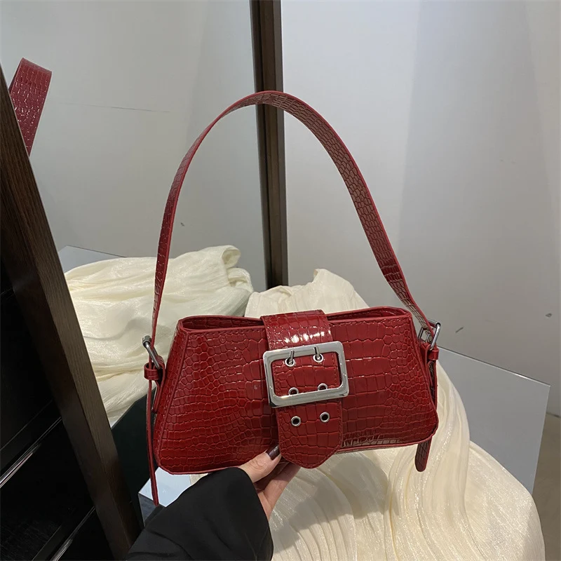 Krokodil-Prägung Handtasche
