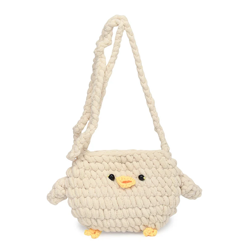 Süße tierförmige gehäkelte Crossbody-Tasche