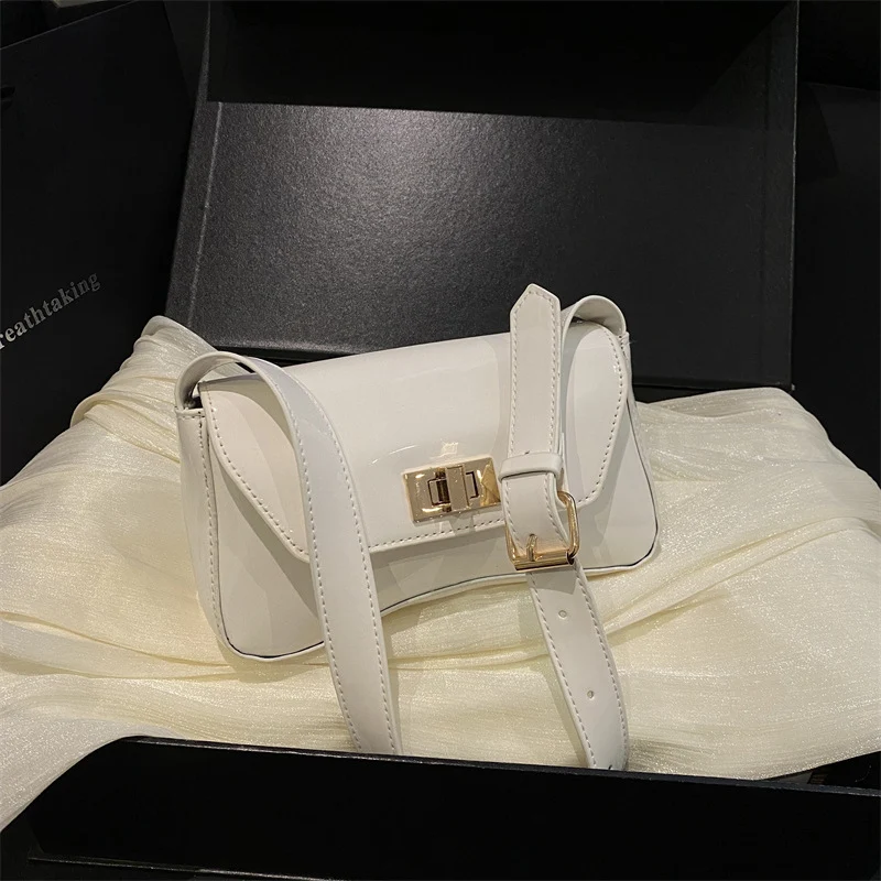 Elegante Patentleder Umhängetasche