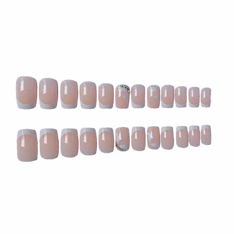 Elegantes Floral-Nagelkunst-Set