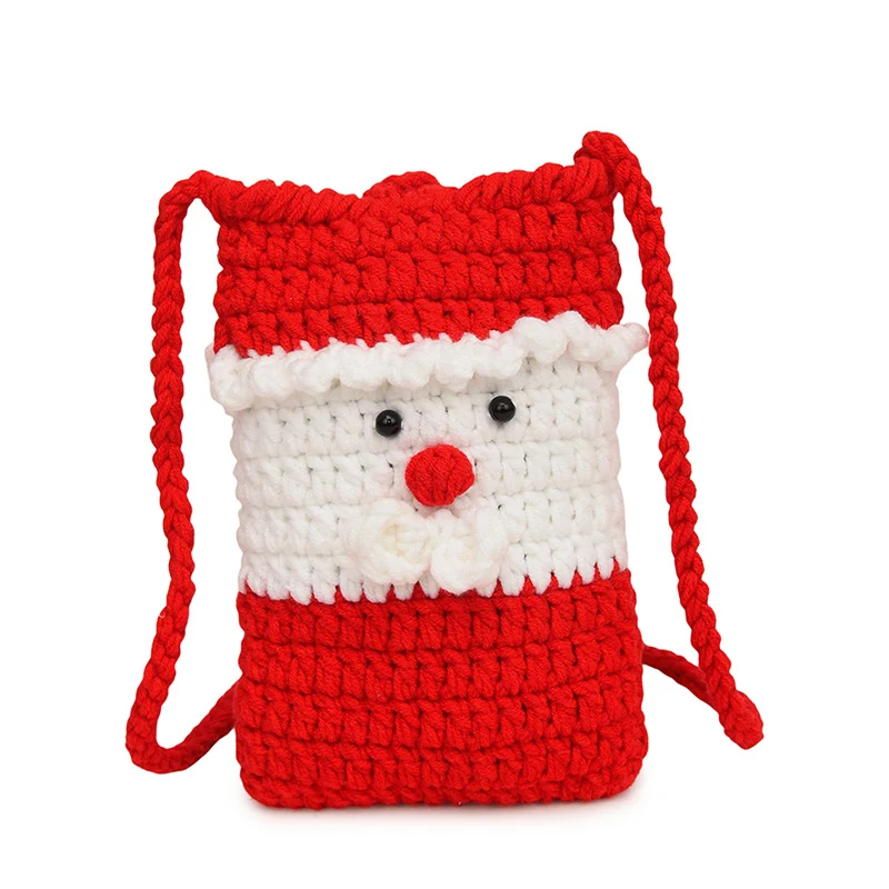 Häkelte Weihnachtsmann-Themen Mini Tasche