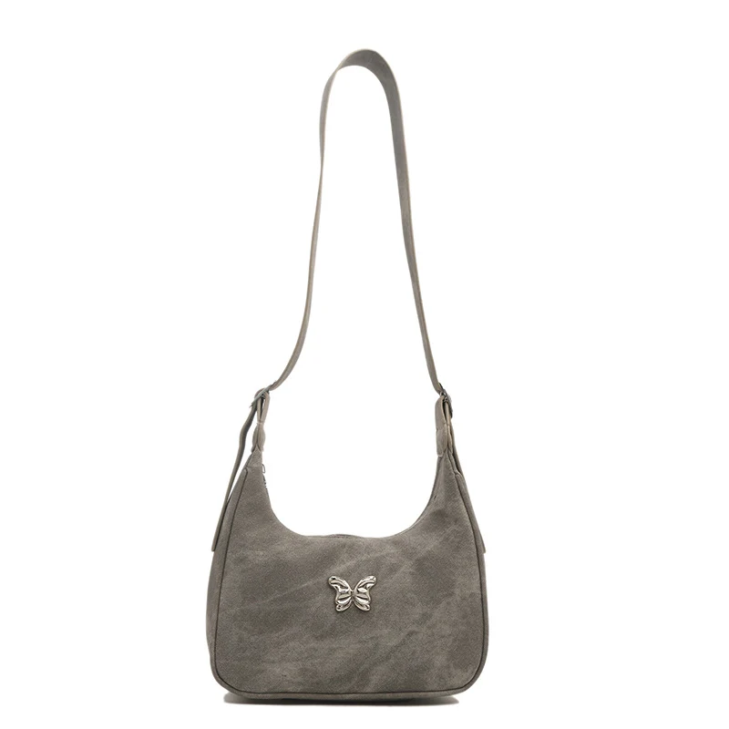 Wildleder Schultertasche