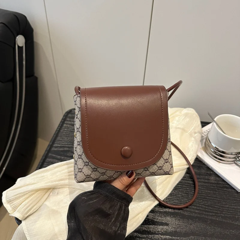 Strukturierte Handheld Schultertasche