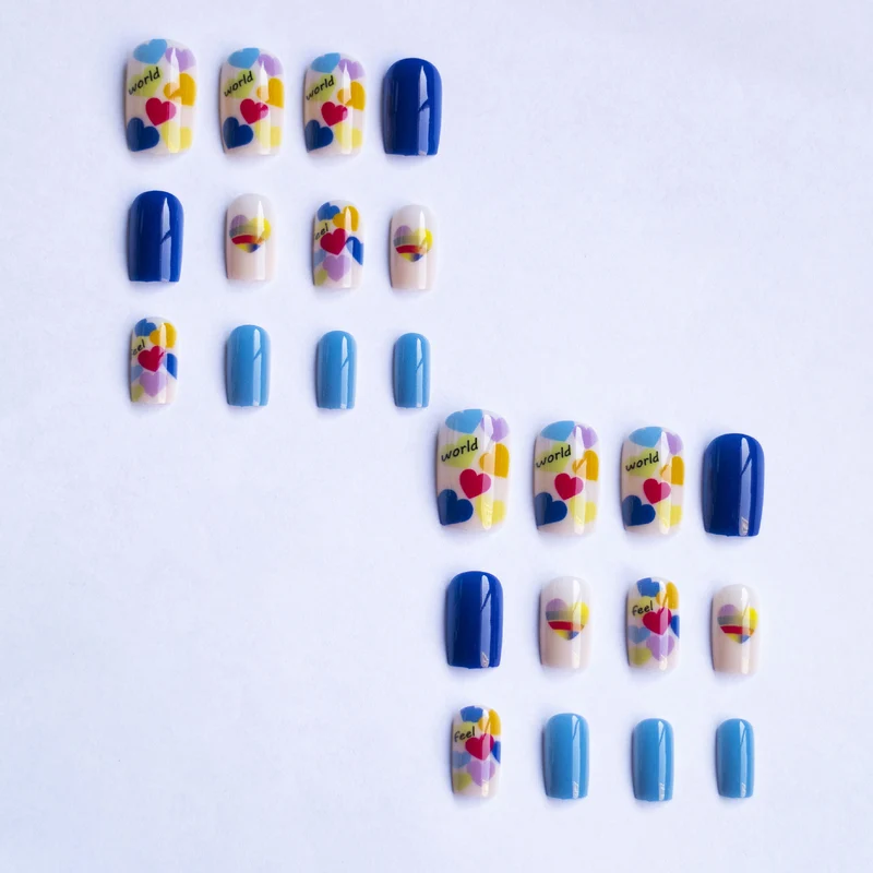 Kreatives herzthemen Nagelkunst-Set