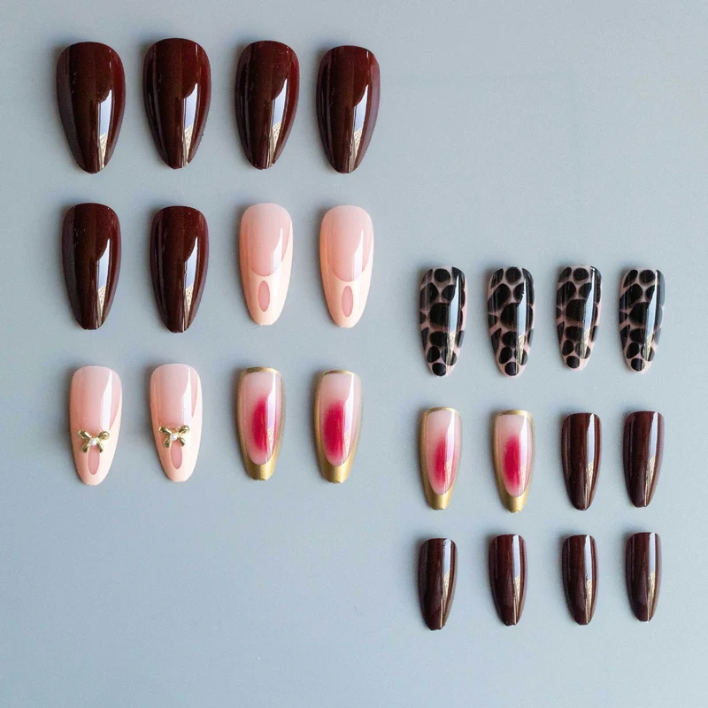 Elegantes Künstlerisches Acrylnageldesign-Set