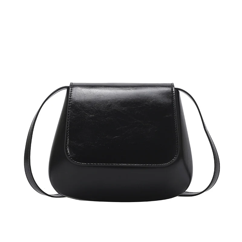 Minimalistische Faux-Leder Umhängetasche