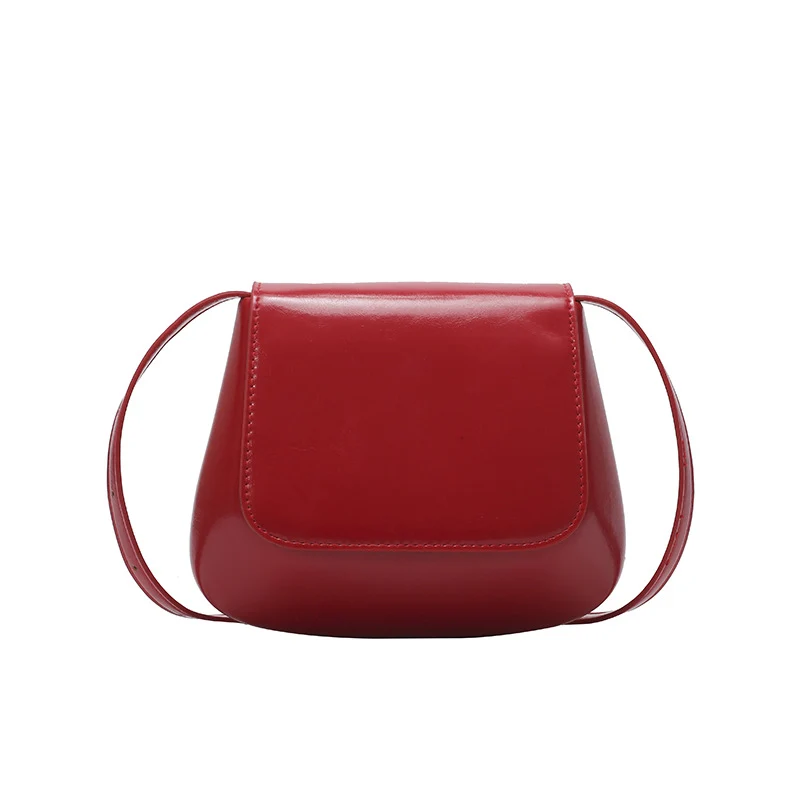 Minimalistische Faux-Leder Umhängetasche