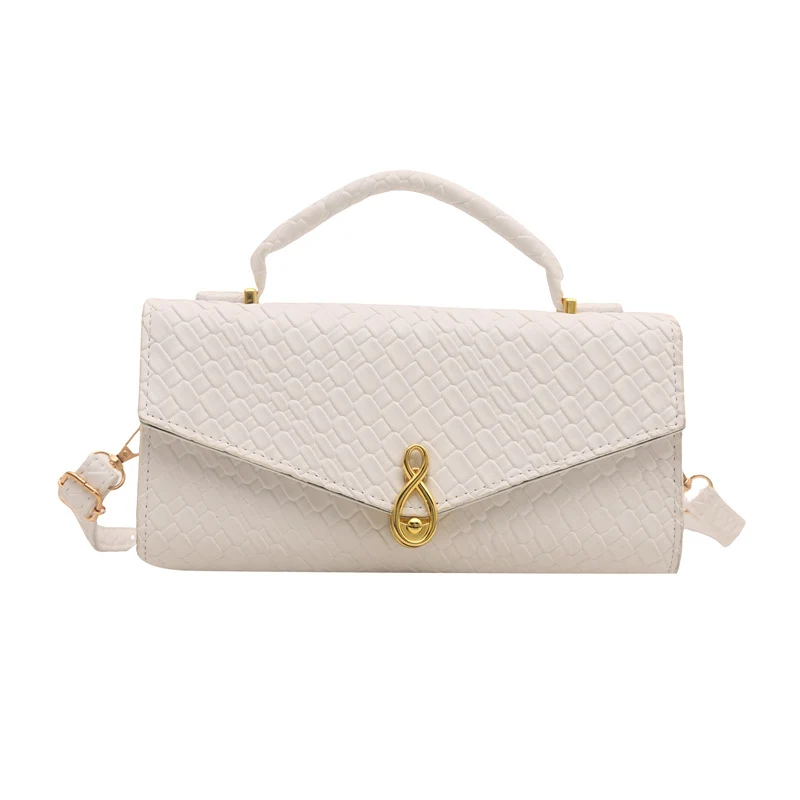 Elegante Handtasche im Krokodil-Muster
