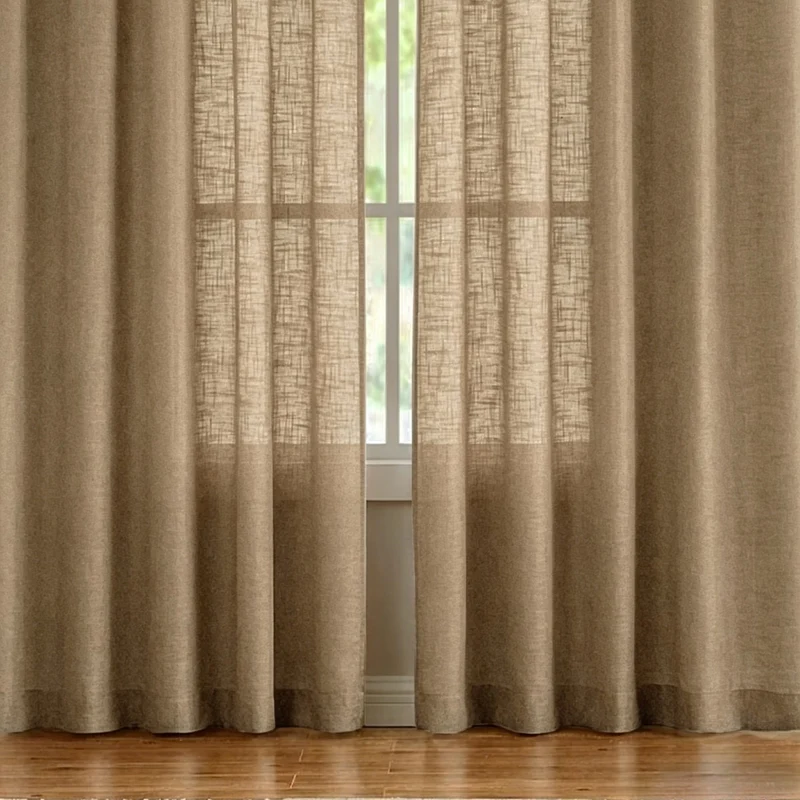 Transparente Leinen-Fenstervorhänge Skanto