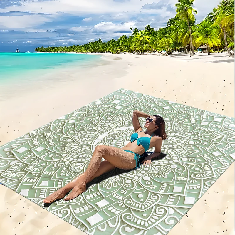 Strandmatte mit Mandala-Design Skanto