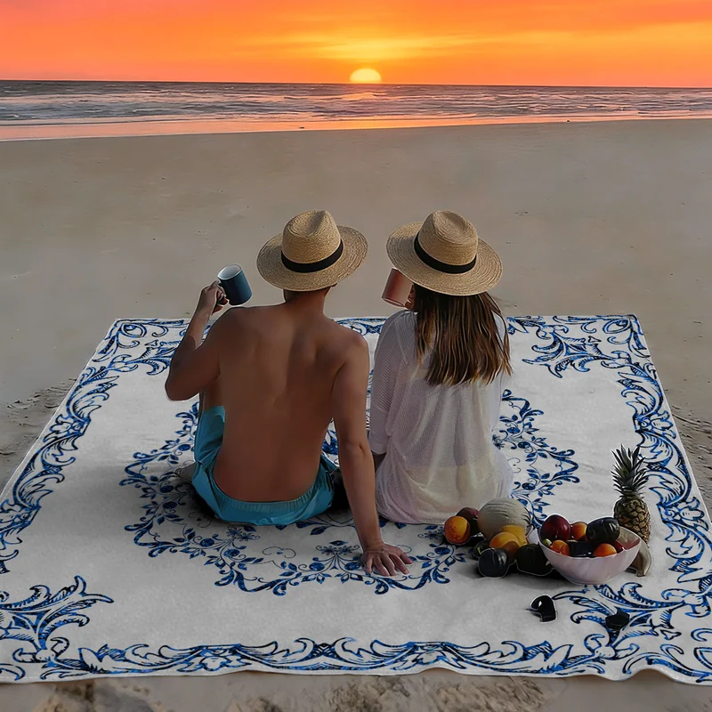 Strandmatte mit Mandala-Design Skanto