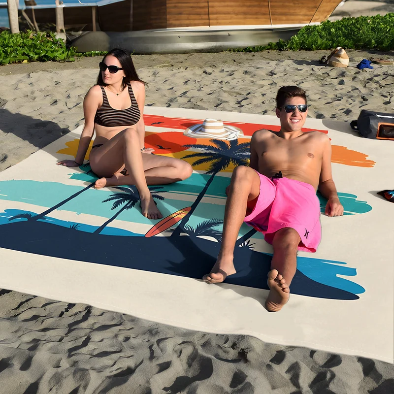 Strandmatte mit Mandala-Design Skanto