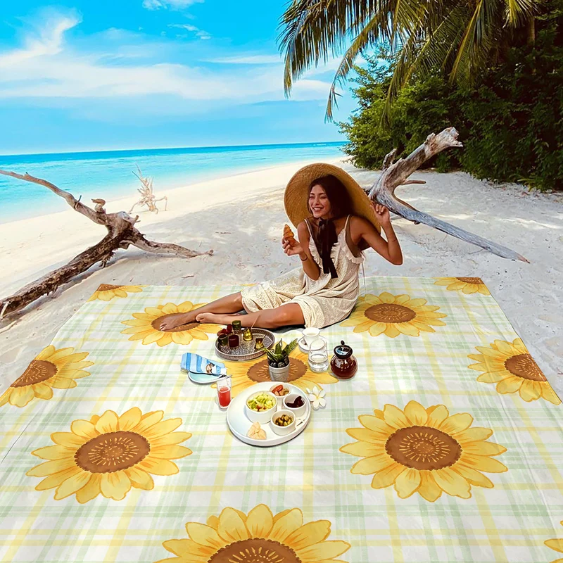 Strandmatte mit Mandala-Design Skanto