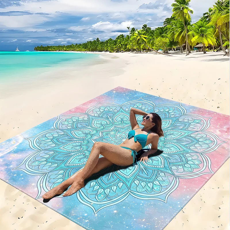 Strandmatte mit Mandala-Design Skanto