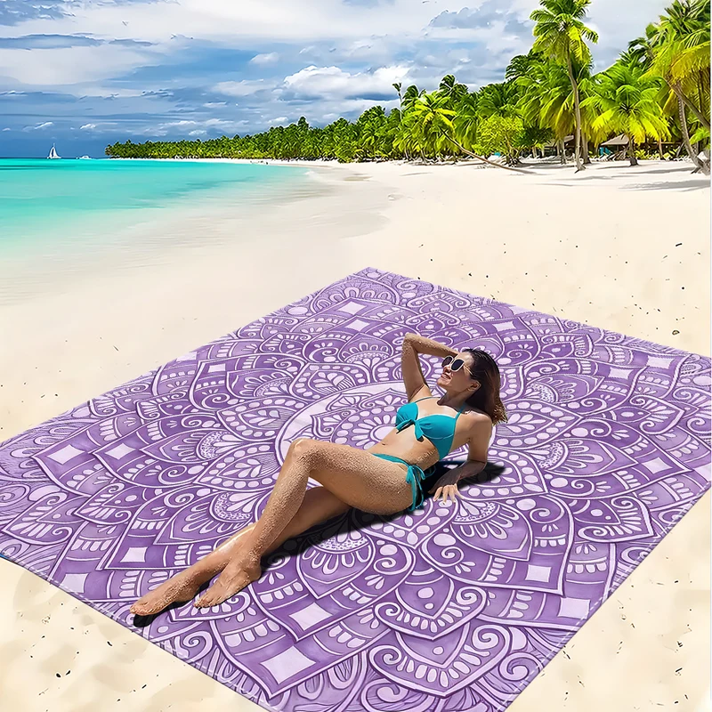 Strandmatte mit Mandala-Design Skanto