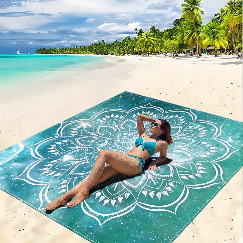 Strandmatte mit Mandala-Design Skanto