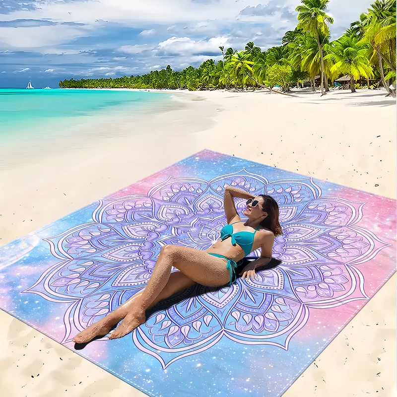 Strandmatte mit Mandala-Design Skanto