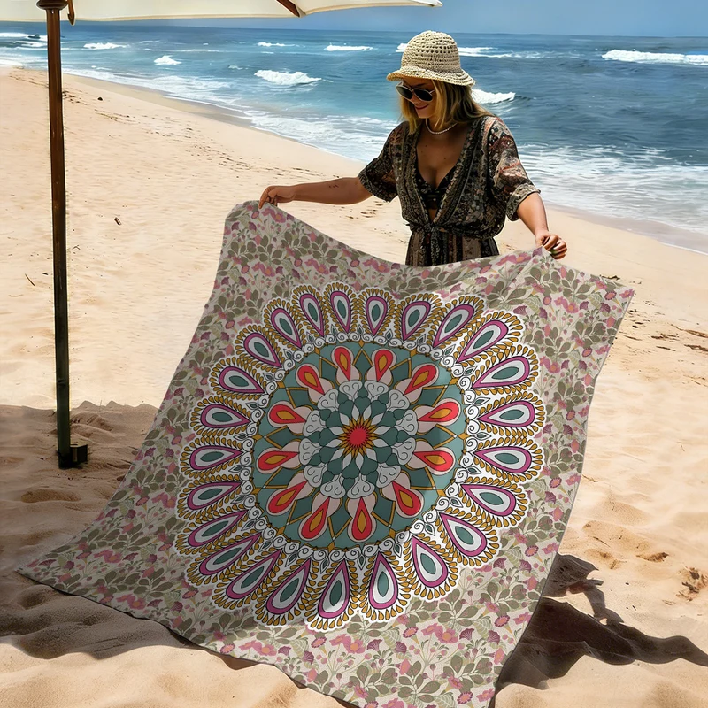 Strandmatte mit Mandala-Design Skanto