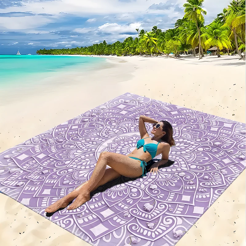 Strandmatte mit Mandala-Design Skanto