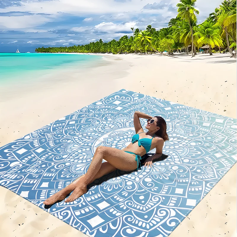 Strandmatte mit Mandala-Design Skanto