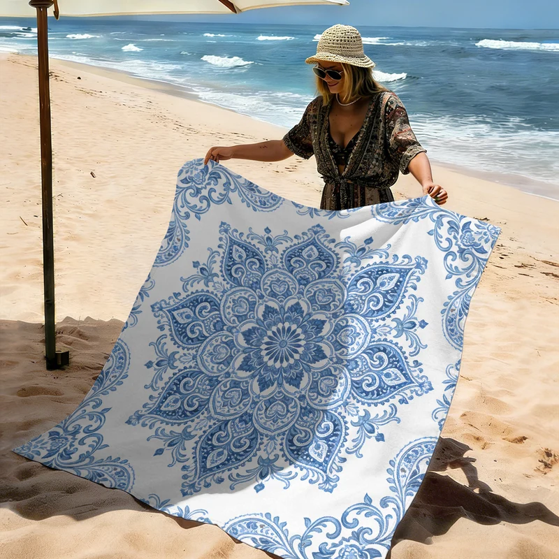 Strandmatte mit Mandala-Design Skanto