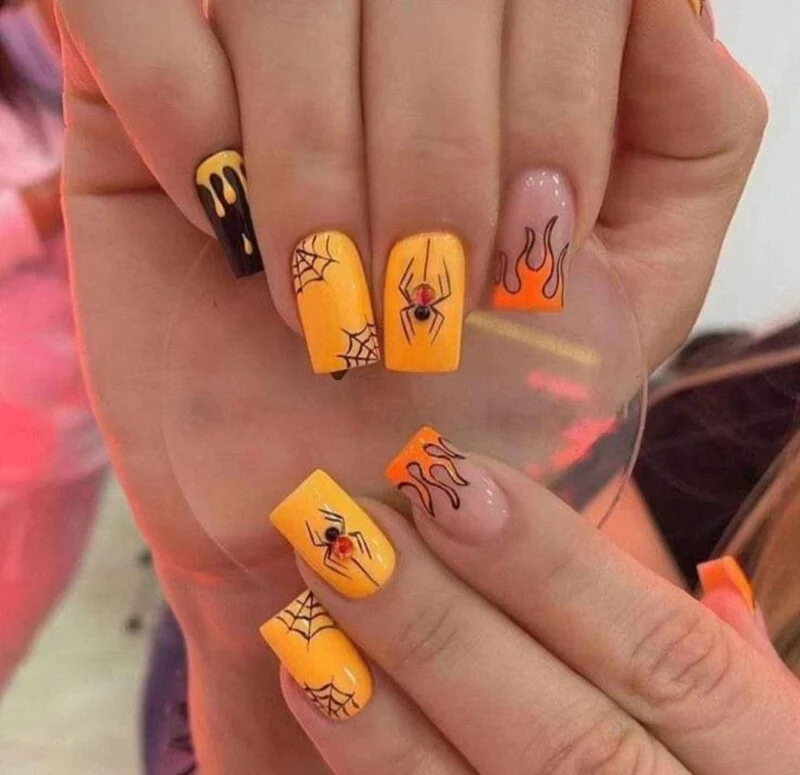 Kreatives Halloween-Themen-Nagelkunst-Set 1790957681