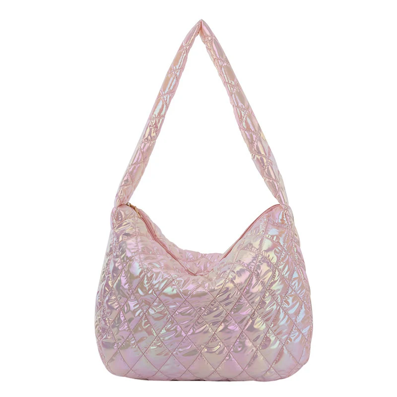 Iridescent gesteppte Hobo-Tasche