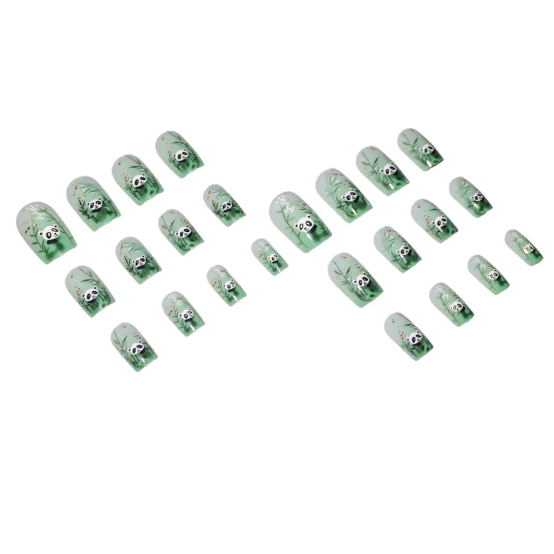 Künstlerisches Panda Nagelkunst Set