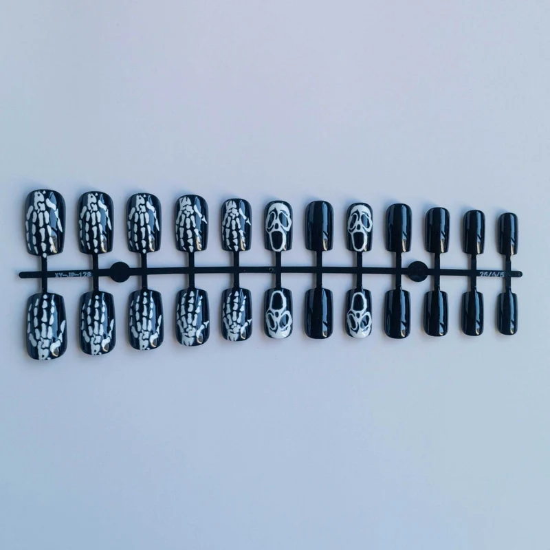 Künstlerisches Skelett Nagelkunstset
