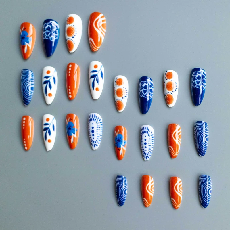 Künstlerisches saisonales Nageldesign-Set