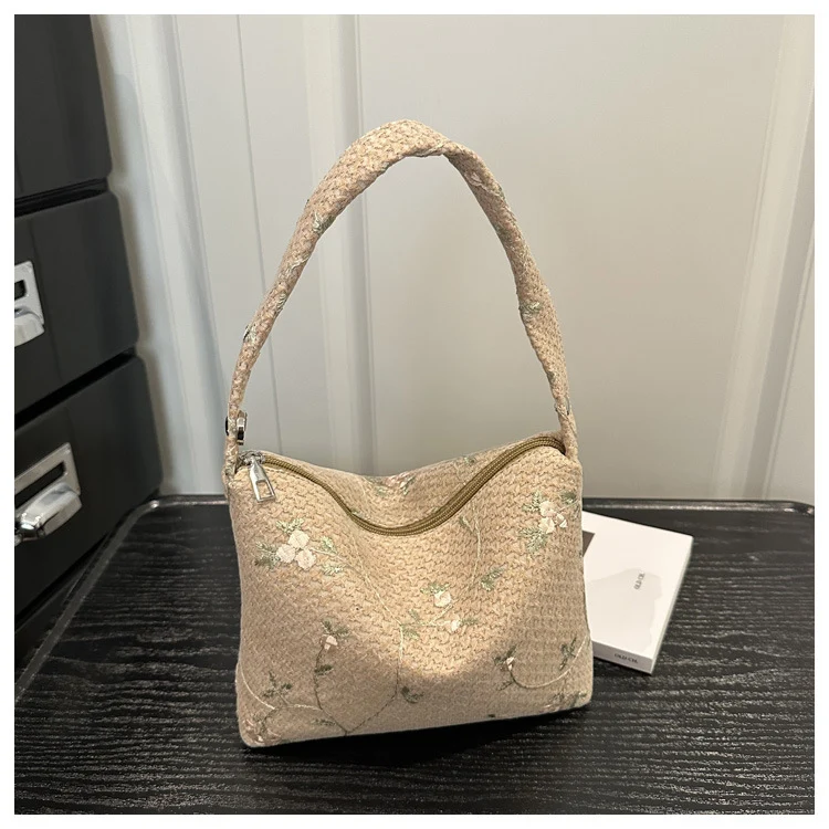 Blumengestickte Handtasche