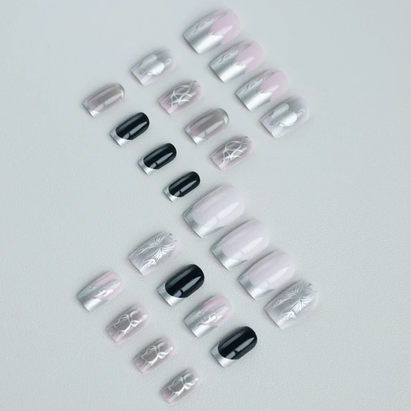 Künstlerisches Nageldesign mit einzigartigen Mustern
