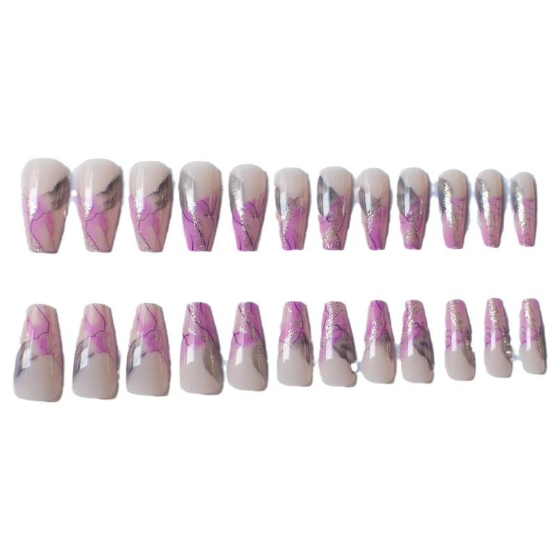 Künstlerisches Nageldesign-Set mit Marmor-Effekt