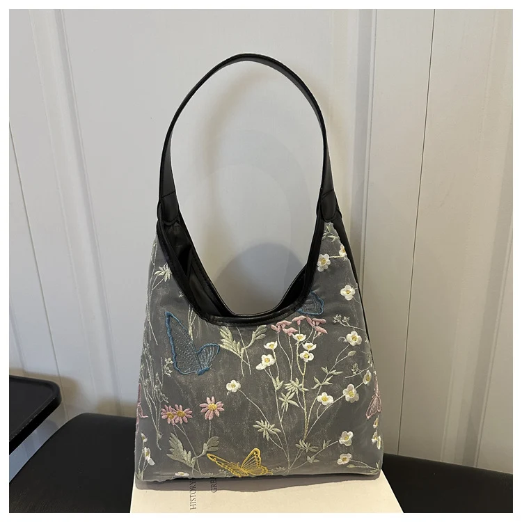 Elegante Schmetterlings-verzierte Schultertasche