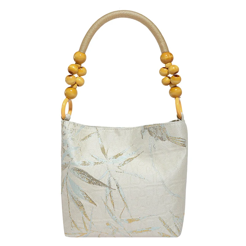 Elegante Handtasche mit Bambusgriff