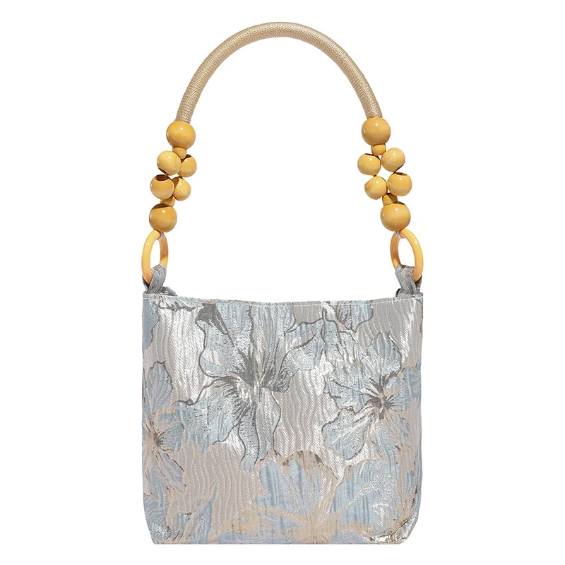 Elegante Handtasche mit Bambusgriff
